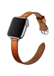 Women Leather Wrist Strap for Apple Watch Band 7 6 SE 5 4 3 Bracelet for iWatch Series 41mm 45mm 38mm 40mm 42mm 44mm Wristbands