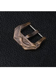 Handmade bronze buckle mechanical style 20 22 24 26mm bronze watch strap accessories, belt buckle