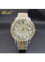 Relogio Masculino Luxury Original Diamond Watch for Male Unique Blue Dial Couple Watches Calendar Waterproof Quartz Watches