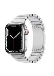 Watch Band for Apple Watch 7 6 5 4 SE 45mm 41mm 44mm 40mm Luxury Stainless Steel Smart Watch Wristband for iwatch 3 2 42mm 38mm