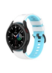 Silicone Strap For Samsung Galaxy Watch Band 4 44mm 40mm Bracelet Galaxy Watch 4 classic 46mm 42mm Curved End Sports WatchBands