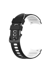 Sports Silicone Strap For Samsung Galaxy Watch Band 4 classic 46mm 42mm Bracelet Galaxy Watch 4 44mm 40mm Curved End Wristbands