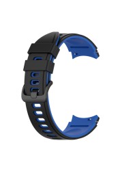 Sports Silicone Strap For Samsung Galaxy Watch Band 4 classic 46mm 42mm Bracelet Galaxy Watch 4 44mm 40mm Curved End Wristbands