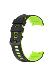 Sports Silicone Strap For Samsung Galaxy Watch Band 4 classic 46mm 42mm Bracelet Galaxy Watch 4 44mm 40mm Curved End Wristbands