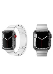 Metal stainless steel strap for apple watch 7 6 5 4 45mm 41mm 44mm 40mm high-end smart watch wristbands for iwatch 3 2 42mm 38mm