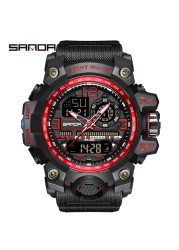 Digital Watch Men Sport Electronic Watches LED Male Wrist Watch for Men Watch Waterproof Wristwatch Famous Brand SANDA Clock 3133