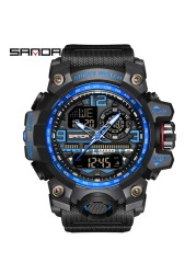 Digital Watch Men Sport Electronic Watches LED Male Wrist Watch for Men Watch Waterproof Wristwatch Famous Brand SANDA Clock 3133