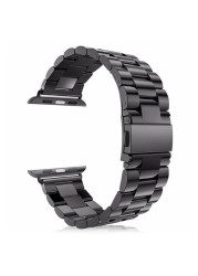 URVOI Band for Apple Watch Series 7 6 SE 5 4 3 2 Link Bracelet for iwatch Stainless Steel Strap with Metal Strap Adapter 40 44mm