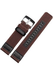 Nylon Watch Straps for Samsung Gear S3 S2 Black and Green Coffee Watch Strap Classic Stainless Steel Band Black Silver Buckle