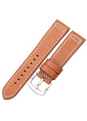 Cowhide Watches 18 20 22 24mm Women Men Quick Release For Samsung Gear S3 Genuine Leather Vintage Band Watch Strap