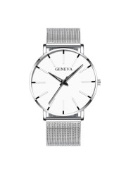 Men Watches 2021 Luxury Male Elegant Ultra Thin Watch Men Business Stainless Steel Mesh Quartz Watch Relogio Masculino Hot Sale