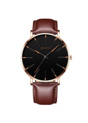 Men Watches 2021 Luxury Male Elegant Ultra Thin Watch Men Business Stainless Steel Mesh Quartz Watch Relogio Masculino Hot Sale