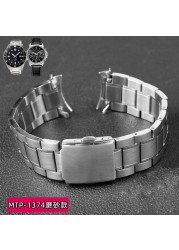 Stainless Steel Strap For Casio Watch Strap Mdv106 Swordsman 5374 MTP-1374 1375 VD01 Classic Stainless Steel Watch Band