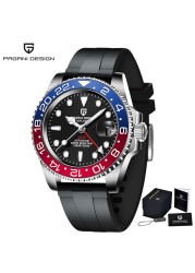 PAGANI design GMT 40mm mechanical watches top brand sapphire glass stainless steel sport waterproof automatic watch for men