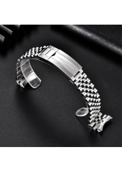 PAGANI DESIGN Original For PD1662, PD1651 Watch 316L Stainless Steel Band Jubilee Band Bracelet Width 20mm, Length 220mm