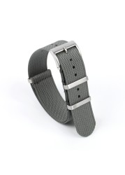 New Ribbed NATO Strap Nylon Watch Band 20mm 22mm Braid Ballistic Fabric Watch Strap Military Watch Band Watch Accessories