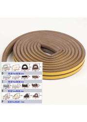 10M DIPE Self-adhesive Door and Window Sealing Tape Glass Window Anti-collision Rubber Tape Foam Sound Insulation Tape