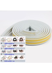 10M DIPE Self-adhesive Door and Window Sealing Tape Glass Window Anti-collision Rubber Tape Foam Sound Insulation Tape