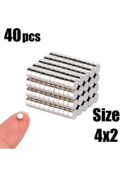 20 50 100pcs 5x2 6x1 6x2 4x2 Neodymium Magnet NdFeB Round Super Strong Permanent Magnetic imanes Disc 4x1 5x3