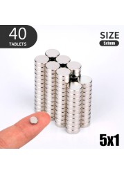 20 50 100pcs 5x2 6x1 6x2 4x2 Neodymium Magnet NdFeB Round Super Strong Permanent Magnetic imanes Disc 4x1 5x3