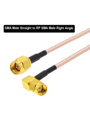 RG316 SMA Male to SMA Male RF Plug Pigtail Jack Connector WIFI Extension Cable RF Coaxial Wire Adapter Wire BEVOTOP 5cm-30m