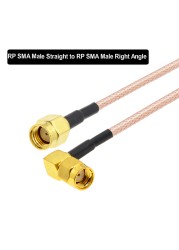 RG316 SMA Male to SMA Male RF Plug Pigtail Jack Connector WIFI Extension Cable RF Coaxial Wire Adapter Wire BEVOTOP 5cm-30m