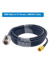 LMR200 RP-SMA Male to N Female Bulkhead Low Loss Coax Cable RF Extension Jumper for 4G LTE Wireless Router Gateway Celluloradio