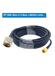 LMR200 RP-SMA Male to N Female Bulkhead Low Loss Coax Cable RF Extension Jumper for 4G LTE Wireless Router Gateway Celluloradio