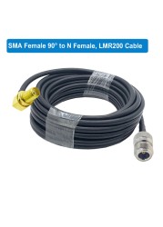 LMR200 RP-SMA Male to N Female Bulkhead Low Loss Coax Cable RF Extension Jumper for 4G LTE Wireless Router Gateway Celluloradio