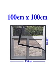 Invisible Fiberglass Summer Mosquito Net Adjustable Tulle Mesh Removable Customizable