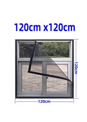 Invisible Fiberglass Summer Mosquito Net Adjustable Tulle Mesh Removable Customizable