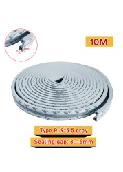 10M DIEP Door Type Weather Strip Self Adhesive Rubber Tape Foam Tape Window Dustproof Soundproof Insulation Tape