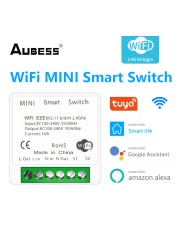 Tuya ZigBee/Wifi Mini Smart Switch 2 Way Control 16A Switch Tuya Smart Home Automation Sensor Works with Alexa Google Home