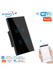 Alexa Smart Switch US/Brazil Tuya Control Works with Google Home Voice Control WiFi Smart Life Home Touch Switch Need Neutral