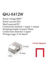 Wire Connector Small Quick Universal Compact Connector Spring Wire Cable Electrical Connectors Push In Terminal Block 412-415