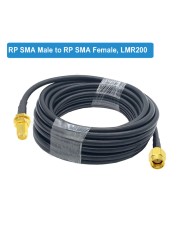 BEVOTOP LMR200 Cable SMA Male to SMA Male Plug 50-3 50ohm Low Loss RF Coaxial Cable Adapter WiFi Antenna Extension Cord Pigtail