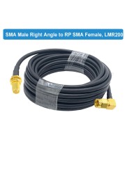 BEVOTOP LMR200 Cable SMA Male to SMA Male Plug 50-3 50ohm Low Loss RF Coaxial Cable Adapter WiFi Antenna Extension Cord Pigtail