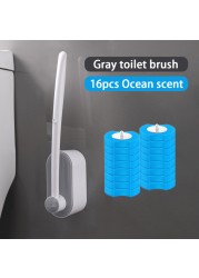 Toilet brush disposable toilet brush modern sanitary toilet brush bathroom accessories long handle bathroom cleaning tool