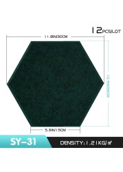 Sound Proof Acoustic Panel 12 Pcs Soundproofing Wall Panels Hexagon Home Decor Bedroom Kids Nursery Noise Insulation Wall Decor