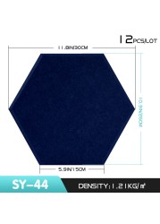 Sound Proof Acoustic Panel 12 Pcs Soundproofing Wall Panels Hexagon Home Decor Bedroom Kids Nursery Noise Insulation Wall Decor