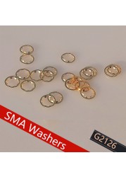 100pcs/lot SMA Screw Nuts/Separator Washers/Spring Pads for RP-SMA/SMA Female Fender Jack Wholesale