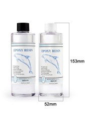 1:1 AB Resin Epoxy Glue High Adhesive Hardener Crystal Glue for DIY Resin Jewelry Making Accessories 100g/200g/400g/500g/1000g