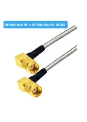 RG402 SMA Male to SMA Male Plug Semi Flexible Silver RG402 Test Cable High Frequency 50ohm 6GHz RF Pigtail Coaxial Cable