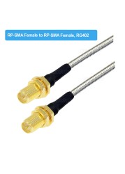 RG402 SMA Male to SMA Male Plug Semi Flexible Silver RG402 Test Cable High Frequency 50ohm 6GHz RF Pigtail Coaxial Cable