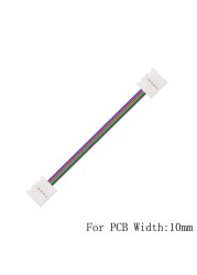 5-50Pcs 2/3/4/5Pin LED Connector Double Clip Connector Cable For 3528 WS2811 WS2812 5050 RGB RGBW RGBWW LED Strip Light