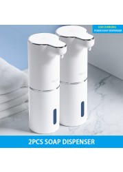 Automatic Foaming Soap Dispenser Bathroom Smart Hand Washer With USB Charging White High Quality ABS Material