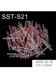 10-50pcs Insulator Welding Wire Connectors - Heat Shrink Welding Butt Connectors - Welding Connecting Kit - Marine Auto Insulated