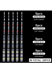 10-50 قطعة لحام عازل موصلات الأسلاك-الحرارة يتقلص لحام بعقب موصلات-طقم توصيل لحام-السيارات البحرية معزول