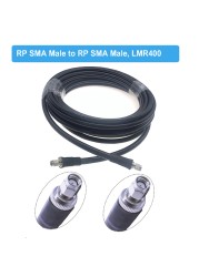 50 Ohm Pigtail RF Coaxial WiFi Router Extension Jumper Cord SMA LMR400 Cable RP-SMA Female to RP-SMA Female LMR-400