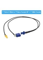 Fakra C Male to SMA Male and Fakra C Female Y Type GPS Adapter Fakra to SMA Splitter Navigation Cable GPS Antenna Extension Cord